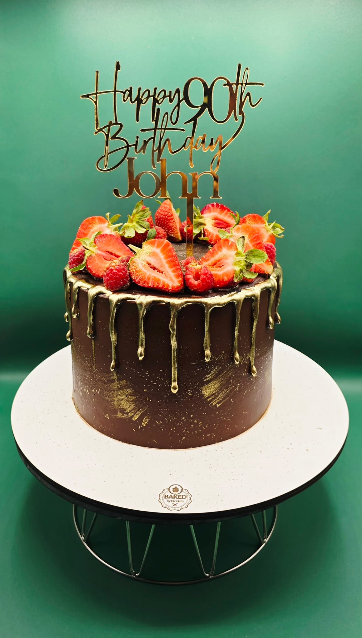 Bespoke custom celebration cake for Ladies & Elegance handcrafted by Nicoleta